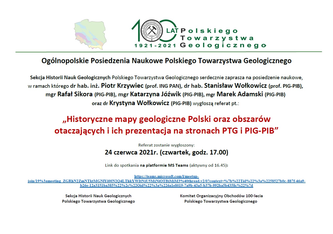 ZAPROSZENIE Ogolnopolskie Posiedzenia Naukowe PTG 13
